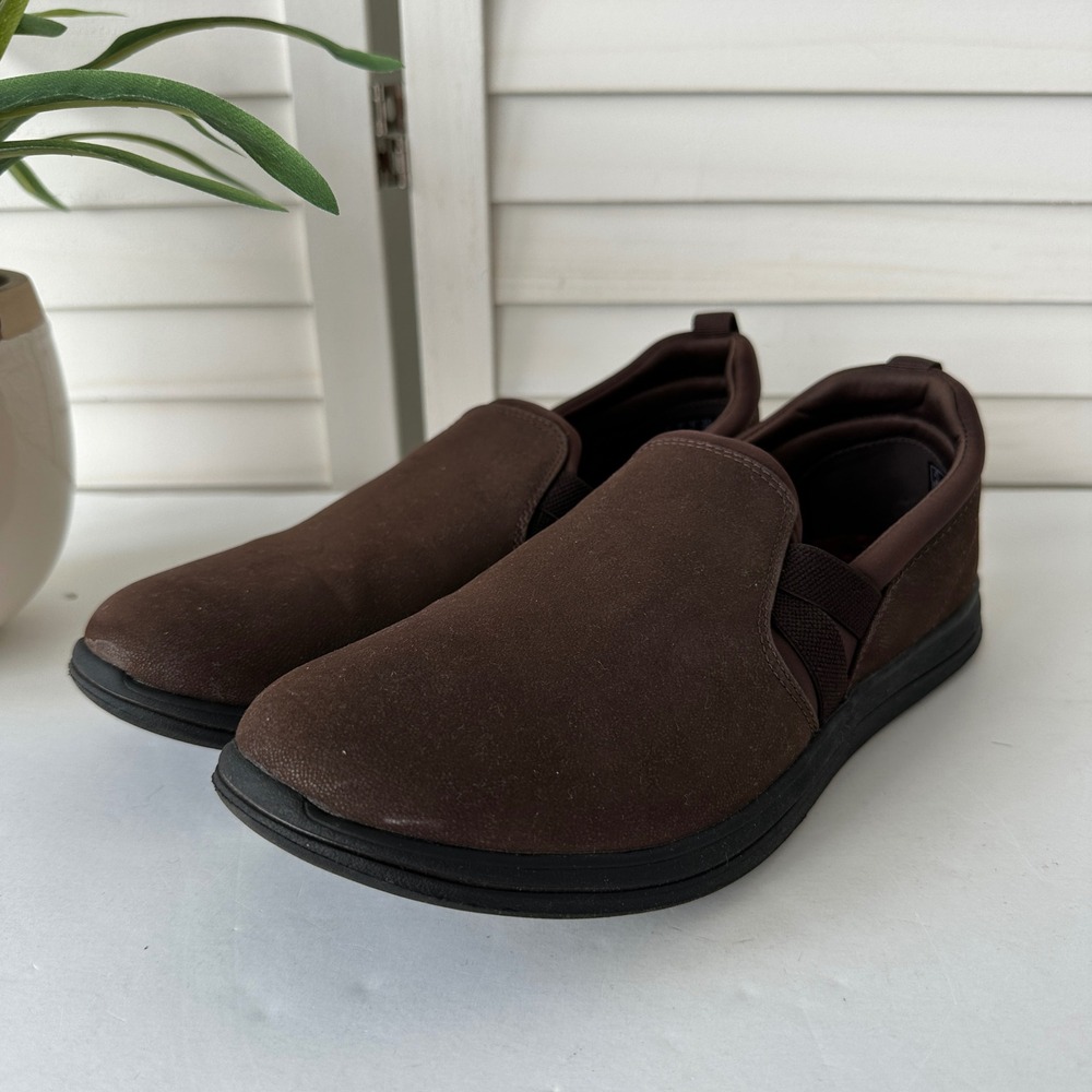 Clarks Cloudsteppers Breeze Bali Womens 9W Brown Slip On Loafers‎ Comfort Shoe